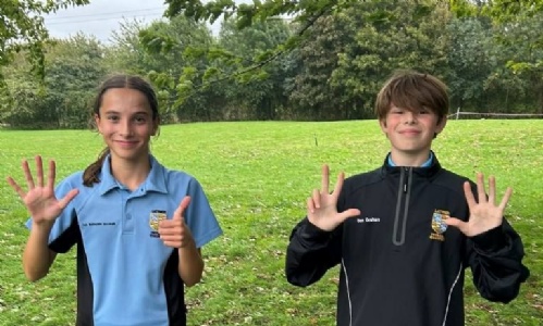 Greta and Sam after the competition
